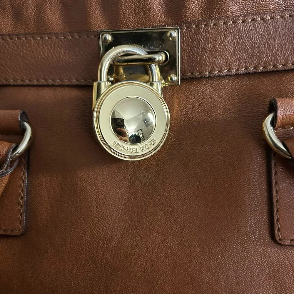 Michael Kors Tan Leather Tote - Picture 5 of 10